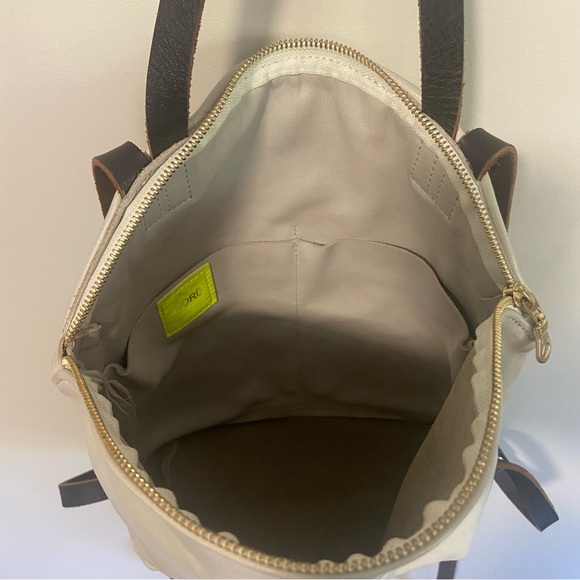 RARE Sord WHITE Leather Minimalist Backpack - Picture 10 of 11